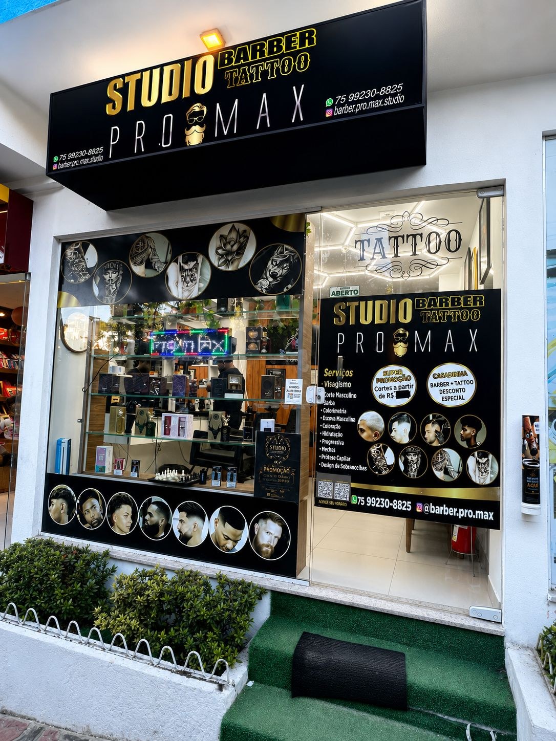 Fachada da barbearia